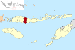 situation de Ngada dans les petites îles de la Sonde orientales