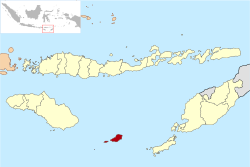 Situation de Sabu Raijua dans les petites îles de la Sonde orientales.