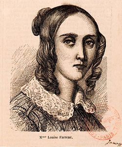 Louise Farrenc (née Jeanne-Louise Dumont), ca. 1855, Bibliothèque nationale de France.