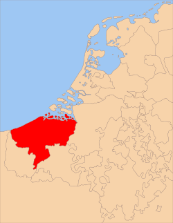 Le comté de Flandre vers 1350