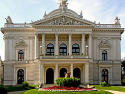 Facade du théâtre Mahen de Brno