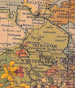 Carte du Royaume de Westphalie.