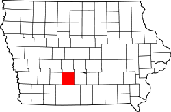 Map of Iowa highlighting Madison County.svg