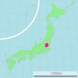 Carte du Japon avec la Préfecture de Tochigi mise en évidence
