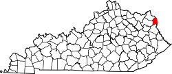 Map of Kentucky highlighting Boyd County.svg