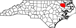 Map of North Carolina highlighting Bertie County.svg