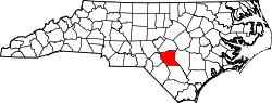 Map of North Carolina highlighting Cumberland County.svg