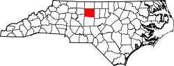 Map of North Carolina highlighting Guilford County.svg