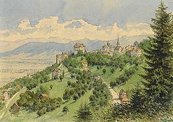 Paysage de l'Appenzell, Max Bach (1841-1914)