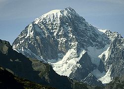 Mont Blanc de Courmayeur vu de La Thuile