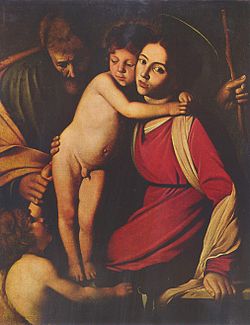 Image illustrative de l'article La Sainte Famille avec saint Jean-Baptiste
