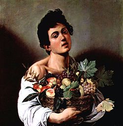 Image illustrative de l'article Garçon avec un panier de fruits