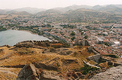 Mirinas, principale ville de Lemnos