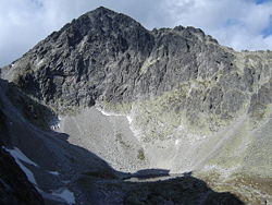 Vue du Malý Ľadový štít.