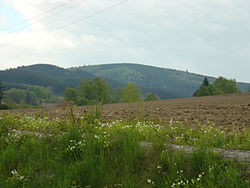 Le mont Saint-Rigaud vu depuis les environs de Chénelette