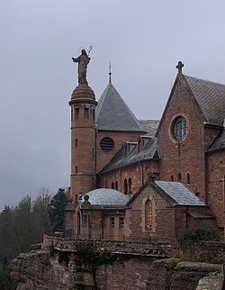 Le couvent du mont Sainte-Odile, commune d’Ottrott