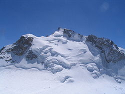 Face Nord depuis l'épaule du mont Blanc du Tacul, mai 2006