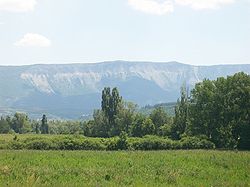 La montagne de Chabre vue depuis Montrond