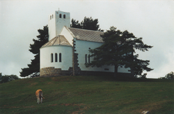 L'église située au sommet
