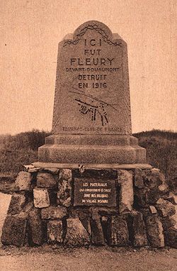 Monument - Fleury devant Douaumont - Detruit en 1916.jpg