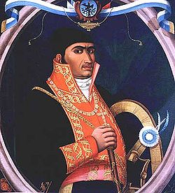Portrait de Morelos en capitaine général, 1812.