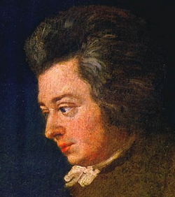 Portrait de Mozart par Lange et, selon sa femme Constance, le plus ressemblant de Mozart