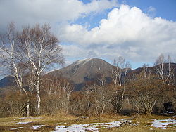 Le mont Akagi en hiver.