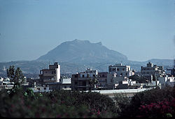 Mont Iouchtas vu depuis Héraklion en 1977