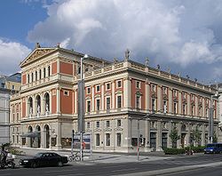 Le Musikverein, résidence de la Société des amis de la musique de Vienne et salle de concert de l'orchestre philharmonique de Vienne