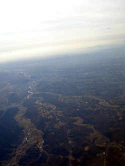 Vue de la rivière Naka dans la plaine Nasunoga