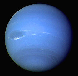 Neptune vue par la sonde Voyager 2 en 1989.