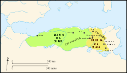 Cartes des royaumes de Numidie Occidentale et de Numidie Orientale avant leur unification par Massinissa