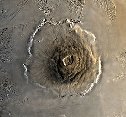 Image satellite de l'Olympus Mons.
