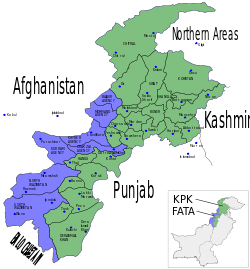 Pakistan KPK FATA areas with localisation map.svg