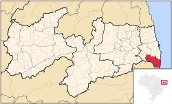 Région Microrégion dulittoral sud de la Paraíba