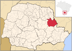 Région Microrégion de Jaguariaíva