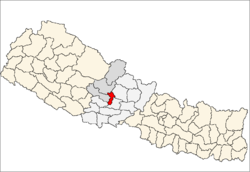 Localisation du district de Parbat