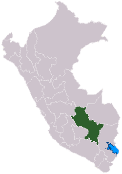 Localisation de la région Cusco