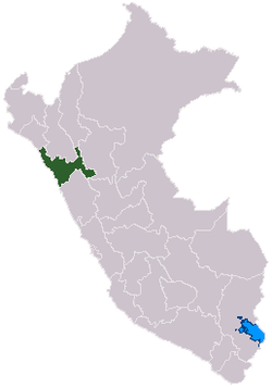 Localisation de la région La Libertad