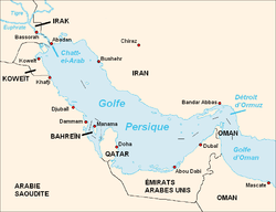 Carte du golfe Persique