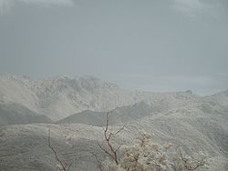 Photographie infrarouge du Pic des Salines