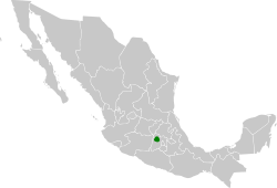 Répartition historique du Quiscale de Mexico
