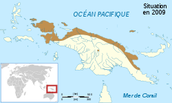 Rana papua map-fr.svg