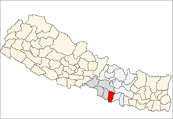 Localisation du district de Rautahat