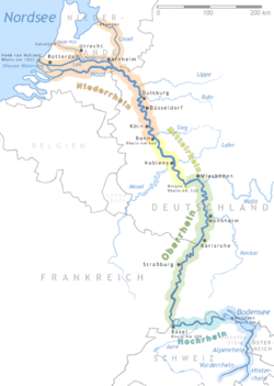 Carte du Rhin