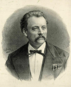 Portrait peint de Richard Hol, par J.J. Mesker (1884)