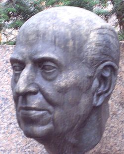 Buste de Robert Stolz dans le Stadtpark à Vienne, Autriche.