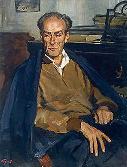 Portrait de Mravinski (1957) par Lev Roussov