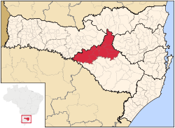 Région Microrégion de Curitibanos