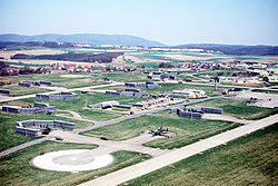 Vue aérienne de Sembach AB en 1982